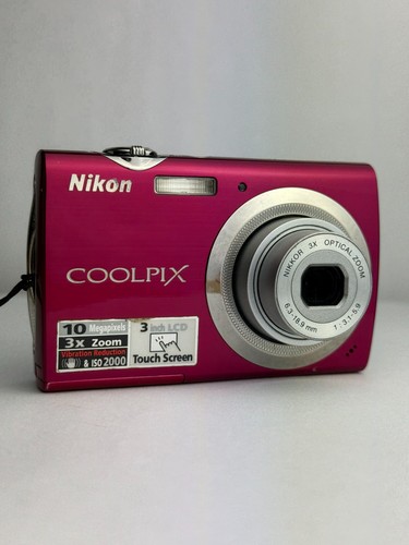 Nikon coolpix s230 red 10mp - coolpix,