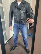  vintage hein gericke leather Motorcycle  jacket,Perfecto, Med, rare !