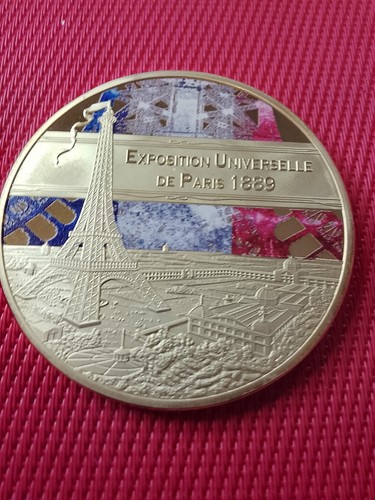 Médaille cuivre dorée 24 - médaille,