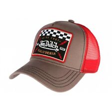 Casquette Von Dutch grise et rouge California Square-taille fabricant