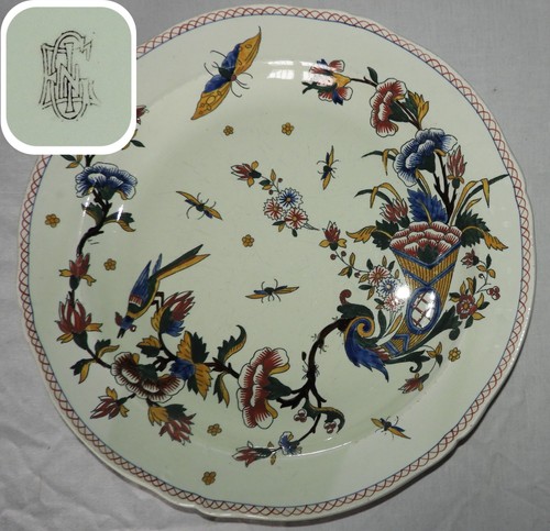 Gien fin xixème plat - -,