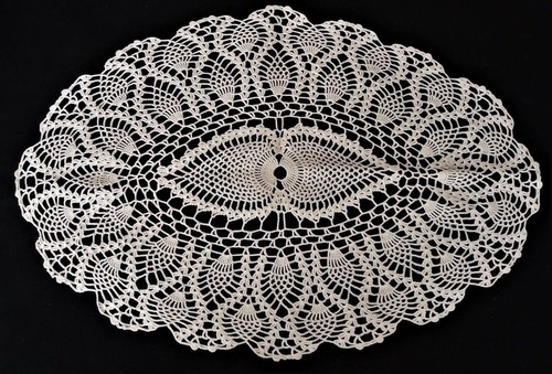 Napperon ovale crochet - ovale, au
