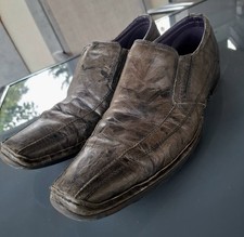 BUGATTI Mens Leather Elegant Casual Shoes EU 44 US 10 - FREE SHIPPING WORLDWIDE!