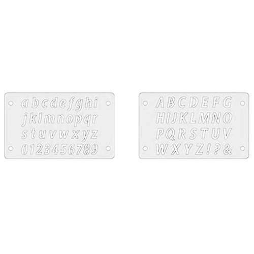 Pochoirs souples alphabets - 2,