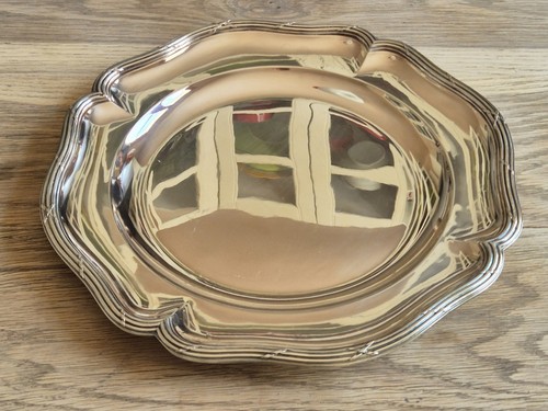 Plat argent massif avec - plat,