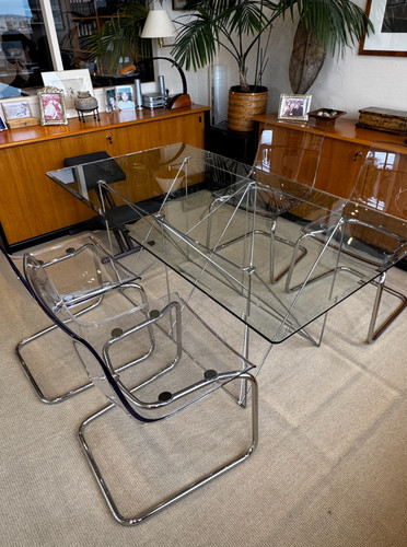 Chaises transparentes plexi - transparentes, en