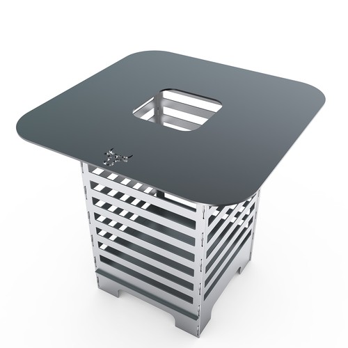 Moderne brasero tonneau - brasero, de