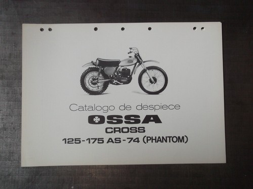 Ossa part list - list, pieces