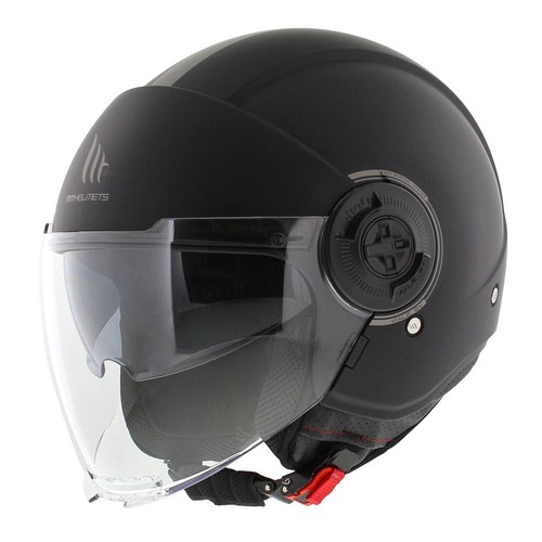 Casque jet viale noir mat - mt,
