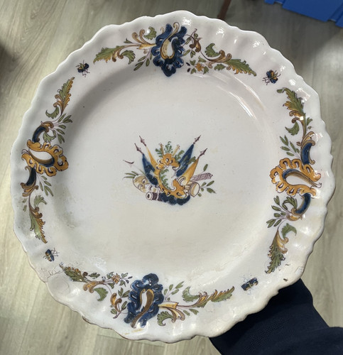 Belle assiette faïence xviii - assiette,