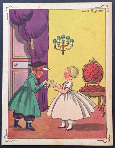 Gravure couleur ancienne - , de