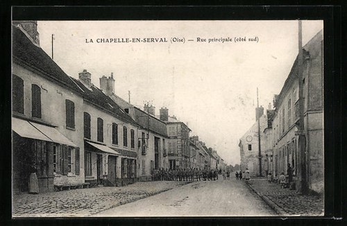 Cpa chapelle serval rue - cpa, chapelle-en-serval,