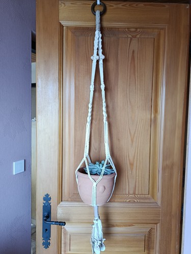 Porte plantes macramé - porte,