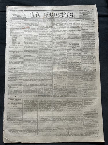 Journal ancien presse - journal,
