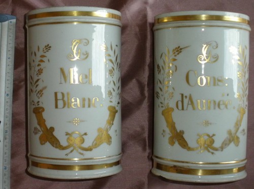 Pot pharmacie porcelaine - 2,
