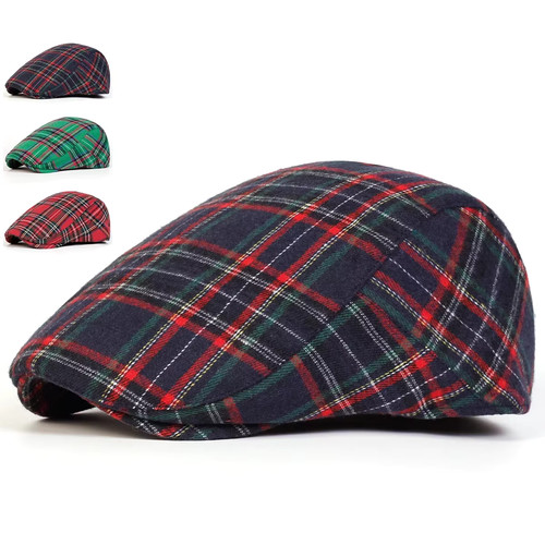 Casquette rétro carreaux - casquette,
