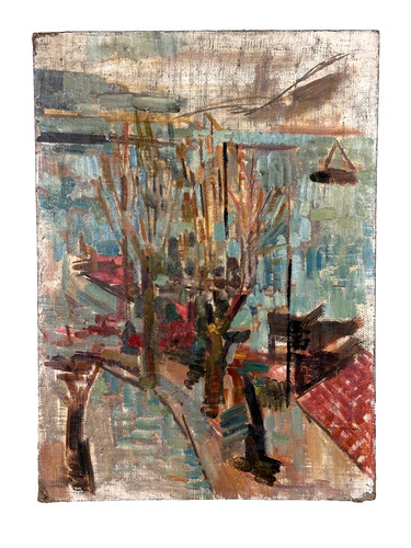 Beau tableau ancien paysage - beau,