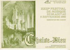 CPSM LA CHAISE DIEU XXIIIth MUSIC FESTIVAL YEAR 1989
