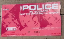 ticket billet used stub place