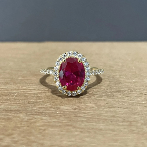 Bague fiançailles halo - fiançailles,