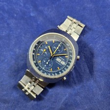 Longines Automatic Chronograph 2370 Ref. 674.2 Blue Dial Valjoux 7750 1970s VTG