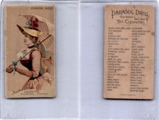N18 Allen & Ginter, Parasol Drill, 1888, Forward March