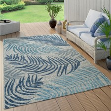 Tapis Intérieur & Extérieur Tissage À Plat Moderne Design Jungle Palmiers En Pas