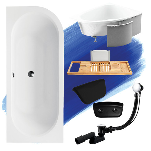 Baignoire angle avita 150x75 - baignoire,