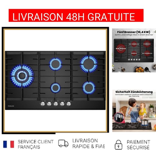 Table cuisson gaz gasland 5 - de,