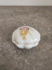 Antique Porcelain Jewelry Box. LEC Limoges, France. Shell Shape 