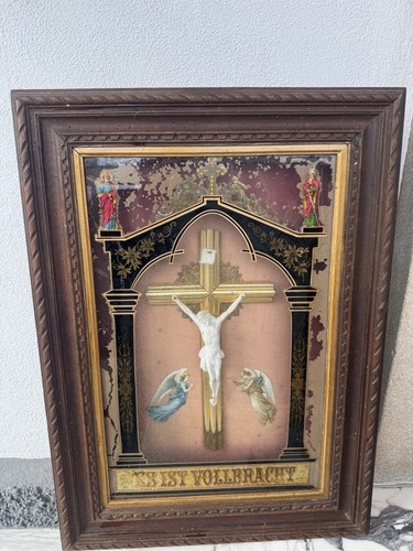 Crucifix chrétien bois - crucifix,
