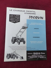 agricultural brochure: the standard front loader JOCQUIN