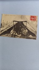 37 postcard Camp de Ruchard interior of a military tent