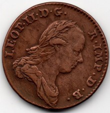 Austrian Netherlands Liard 1792 Léopold II