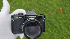 ? Rolleiflex SL 350 (Black) + Voigtländer Color-Skoparex 35mm f/2.8 — Excellent