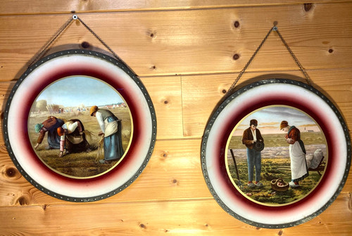 Lot cadres ronds en verre - lot, de
