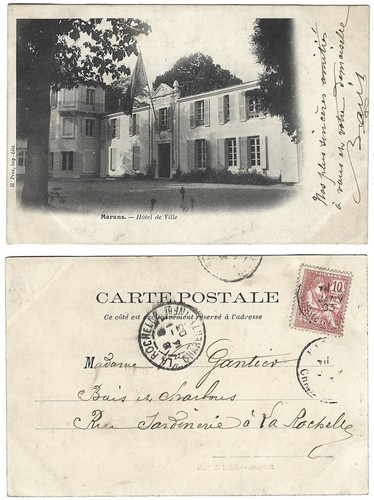 Lot cpa hôtel - hôtel, rue