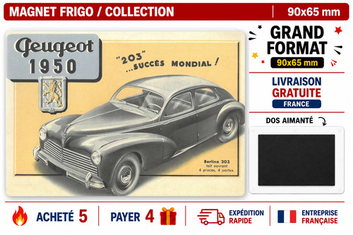 Magnet frigo peugeot 203 - frigo,