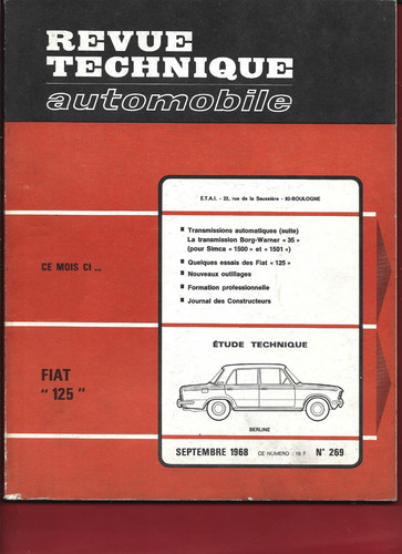 Revue technique automobile - technique,