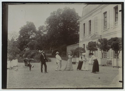 Partie croquet château - château, à