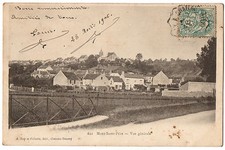 Old postcard 02 - Mont Saint Pere (Aisne) - 621. General View - Single Back 