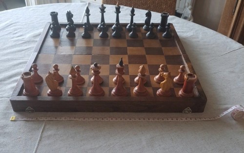 Jeu échecs russe marqueté - marqueté,