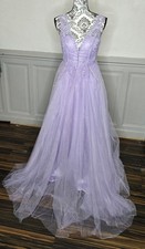 Robe Soiree longue lilas en