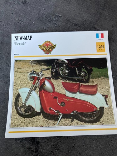 Carte fiche moto collection - carte,