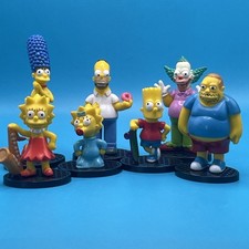 The Simpsons 2014/2015 Monogram Figures Lot Of 7 Homer Marge Bart Lisa Maggie