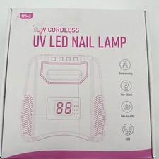 80W Professional Cordless UV LED Nail Lamp, UV Lights for Nails w/ 52 pcs bulb