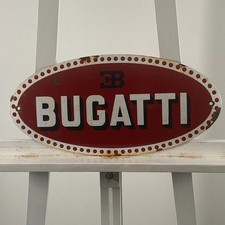 Plaque émaillée Bugatti -