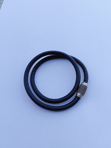 Bracelet cuir noir et - bracelet,