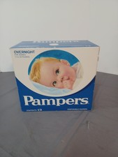 1974 Pampers Disposable Dipers 12 Pack NOS Sealed Box
