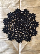 napperon rond au crochet fait